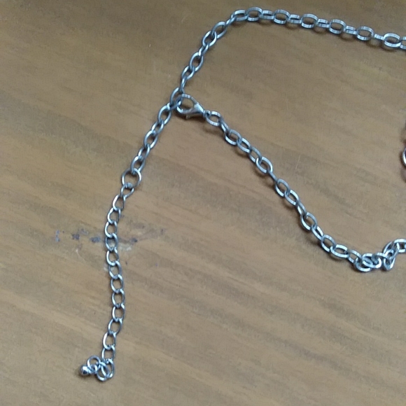 Vintage navy pendant necklace - Picture 5 of 5